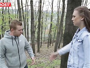 LETSDOEIT - red-hot teen Gets penalized For pissing Outside